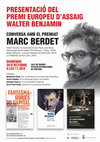 Research paper thumbnail of CONVERSA AMB MARC BERDET (PREMI EUROPEU D'ASSAIG WALTER BENJAMIN) Portbou, 20.10.19