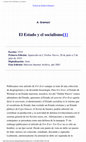 Research paper thumbnail of A. Gramsci (1919): El Estado y el socialismo