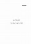 Research paper thumbnail of EL PRINCIPE NICOLAS MAQUIAVELO