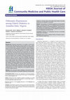 Research paper thumbnail of HSOA Journal of Community Medicine and Public Health Care Orthostatic Hypotension among Elderly Diabetics in Anambra State, Nigeria