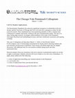 Research paper thumbnail of 2020 Chicago-Yale Pentateuch Colloquium Call for Student Applications