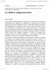 Research paper thumbnail of Nicola Gardini, "La bufera enigma necessario"