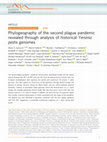 Research paper thumbnail of Phylogeography of the second plague pandemic revealed through analysis of historical Yersinia pestis genomes