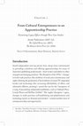 Research paper thumbnail of from cultural entrepreneurs to an apprenticeship practice