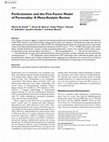 Research paper thumbnail of Perfectionism and the five-factor model of personality: A meta-analytic review [2019]