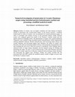 Research paper thumbnail of Numerical investigation of penetration in Ceramic/Aluminum targets using Smoothed particle hydrodynamics method and presenting a modified analytical model