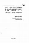 Research paper thumbnail of Yosef Salmon, *Do Not Provoke Providence: Orthodoxy in the Grip of Nationalism* (Boston: Academic Studies Press, 2014)