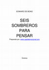 Research paper thumbnail of Edward De Bono - Seis Sombreos Para Pensar