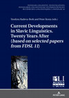 Research paper thumbnail of 2020 CHAPTER The attachment preference of relative clauses: Is Russian a truly high-attaching language?