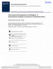 Research paper thumbnail of International Recognition and Religion: A Quantitative Analysis of Kosovo's Contested Status