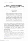 Research paper thumbnail of Vodka or Bourbon? Foreign Policy Preferences Toward Russia and the United States in Georgia