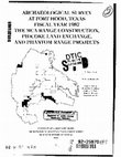 Research paper thumbnail of ARCHAEOLOGICAL SURVEY AT FORT HOOD, TEXAS FISCAL YEAR 1987 THE MCA RANGE CONSTRUCTION, PIDCOKE LAND EXCHANGE, AND PHANTOM RANGE PROJECTS