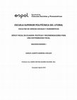 Research paper thumbnail of DÉFICIT FISCAL EN ECUADOR: POLÍTICAS Y RECOMENDACIONES PARA UNA SOSTENIBILIDAD FISCAL.