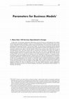 Research paper thumbnail of "Parameters for Business models" in S. NIKOLTCHEV, "Legal Aspects of Video on Demand"