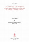 Research paper thumbnail of S. Fagioli, “Un genio svolazza sempre su quella beata isola”, Ugo Foscolo da Londra a Firenze nel 1871, “Rassegna Storica Toscana”, LXV, 1/2019, pp. 81-122.