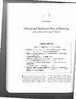 Research paper thumbnail of Critical and Rhetorical Ways of Knowing