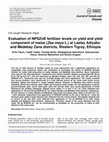 Research paper thumbnail of Journal of Cereals and Oilseeds Evaluation of NPSZnB fertilizer levels on yield and yield component of maize (Zea mays L.) at Laelay Adiyabo and Medebay Zana districts, Western Tigray, Ethiopia