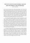 Research paper thumbnail of The Elite Concept in French Liberal Thought From the Empire to the Fifth Republic (Abstract)