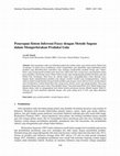 Research paper thumbnail of Penerapan Sistem Inferensi Fuzzy dengan Metode Sugeno dalam Memperkirakan Produksi Gula