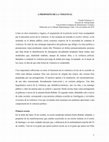 Research paper thumbnail of A PROPÓSITO DE LA VIOLENCIA