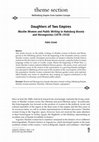 Research paper thumbnail of "Daughters of two Empires. Muslim Women and Public Writing in Habsburg Bosnia-Herzegovina" Aspasia, vol. 9, 2015, 1-18.