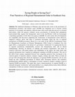 Research paper thumbnail of Saving People or Saving Face? Four Narratives of Regional Humanitarian Order in Southeast Asia