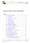 Research paper thumbnail of cours de Nombres réels, suites numériques