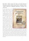 Research paper thumbnail of "New Light on the Italian Reformation. Introducing the Earliest, Previously Unknown Edition of Bernardino Ochino’s “Prediche” Rediscovered"