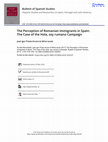 Research paper thumbnail of The Perception of Romanian Immigrants in Spain: The Case of the Hola, soy rumano Campaign