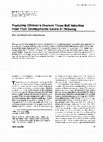 Research paper thumbnail of Predicting Children's Overarm Throw Ball Velocities from Their Developmental Levels in Throwing