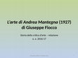 Research paper thumbnail of "L’arte di Andrea Mantegna" (1927) di Giuseppe Fiocco