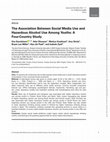 Research paper thumbnail of The Association Between Social Media Use and Hazardous Alcohol Use Among Youths: A Four-Country Study