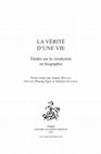 Research paper thumbnail of Vérités avant-dernières. Sur les modalités de véridiction des biofictions contemporaines