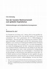 Research paper thumbnail of [2019c] Von der Sozialen Marktwirtschaft zum globalen Kapitalismus