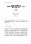 Research paper thumbnail of E-SOCIETY BARRIERS: PUBLIC AND PRIVATE DIVIDE FOR WOMEN RETURNERS TO IT