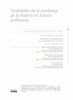 Research paper thumbnail of González-Valencia, G. A.; Santisteban-Fernández, A. & Pagès-Blanch, J. (2020).
Finalidades de la enseñanza de la historia en futuros profesores. magis, Revista
Internacional de Investigación en Educación, 13, 1-23.