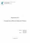 Research paper thumbnail of Comando de un Motor de Inducción Trifásico