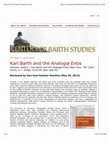 Research paper thumbnail of Karl Barth and the Analogia Entis, by Keith Johnson