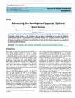 Research paper thumbnail of Advancing the development agenda: options