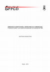 Research paper thumbnail of DEMOCRACIA CONSTITUCIONAL, ESFERA PÚBLICA E COMUNICAÇÃO: O sentido de "público" como sistema de radiodifusão na Constituição de 1988