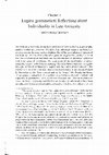 Research paper thumbnail of Logical grammatical reflection about individuality in Late antiquity