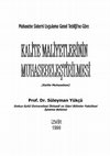 Research paper thumbnail of Kalite Maliyetlerinin Muhasebeleştirilmesi