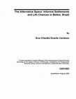 Research paper thumbnail of The Alternative Space: Informal Settlements and Life Chances in Belém, Brazil