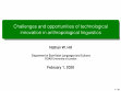 Research paper thumbnail of Challenges and opportunities of technological innovation in anthropological linguistics