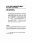 Research paper thumbnail of Mizo Women in Formal Political Institution