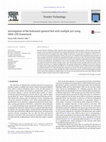 Research paper thumbnail of Investigation of flat bottomed spouted bed with multiple jets using DEM-CFD framework