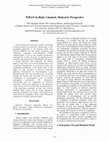 Research paper thumbnail of WBAN in-Body Channel - Dielectric Perspective