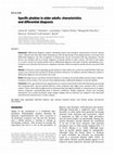 Research paper thumbnail of Specific phobias in older adults: characteristics and differential diagnosis