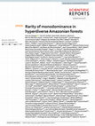 Research paper thumbnail of Rarity of monodominance in hyperdiverse Amazonian forests