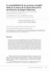 Research paper thumbnail of La aceptabilidad de las acciones "Wrongful birth" en el marco de la teoría discursiva del derecho de Jürgen Habermas